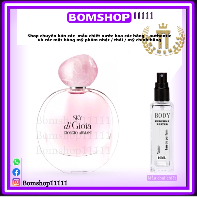 Nước hoa dùng thử Sky Di Gioia Armani Tester 5ml/10ml -bomshop11111