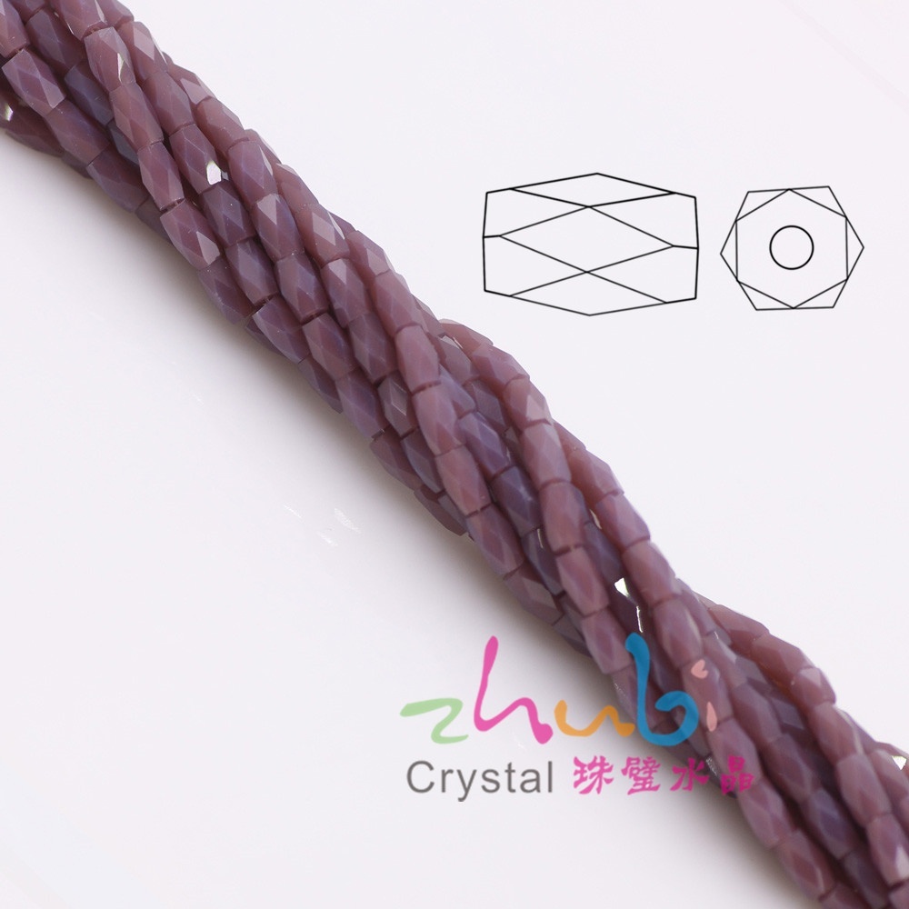 Set 100 Hạt Pha Lê Hình Chữ Nhật 2x4mm Làm Trang Sức Thủ Công