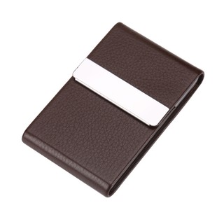 [QUÀ TẶNG] Hộp name card cao cấp da PU HC13 nâu sang trọng cho nam [VÍ ĐỰNG CARD]