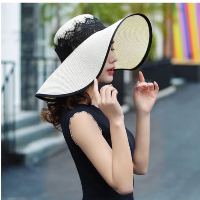 Nón rộng vành đi biển Mũ rộng vành đi biển Nón đi biển rộng vành Nón cói đi biển Mũ đi biển đẹp