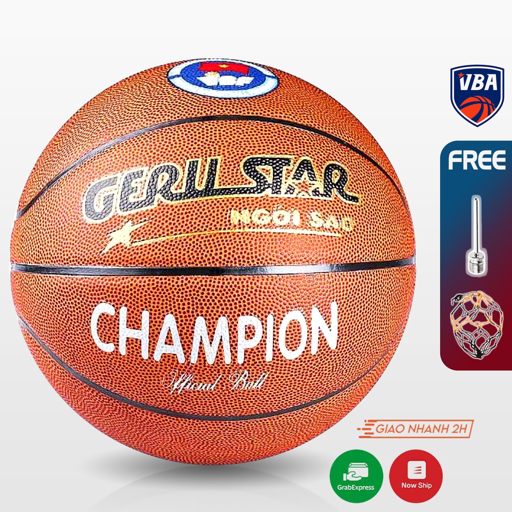 Banh bóng rổ dán Gerustar Size 7 Champion