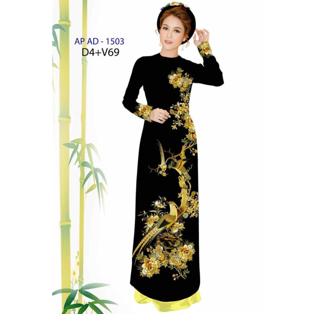 vải áo dài con công