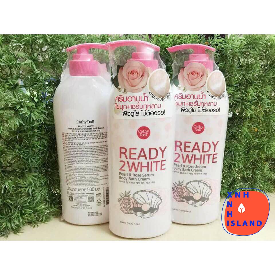 Sữa Tắm Cathy Doll Ready 2 White Pearl Rose Serum - 500ml