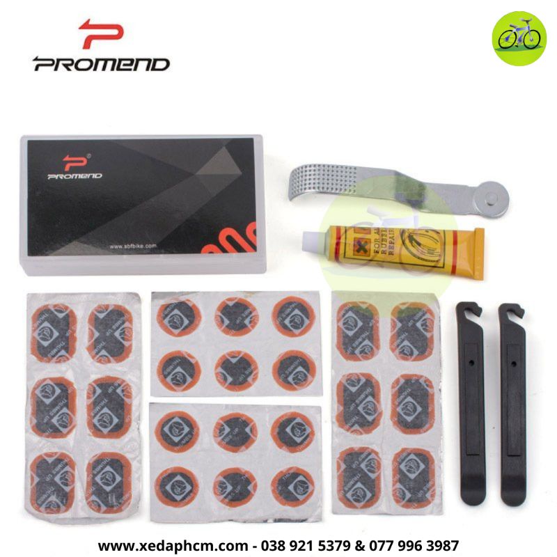 Bộ vá săm ruột xe đạp Promend nhỏ gọn đầy đủ