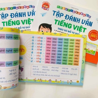 TẬP ĐÁNH VẦN TIẾNG VIỆT  theo sơ đồ tư duy- Phiên bản mới nhất 2021. Quà tặng cho bé yêu