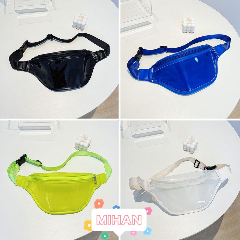 Túi Đeo Chéo Ngực/Hông Màu Laser Trong Suốt Chống Thấm Nước MIHAN1