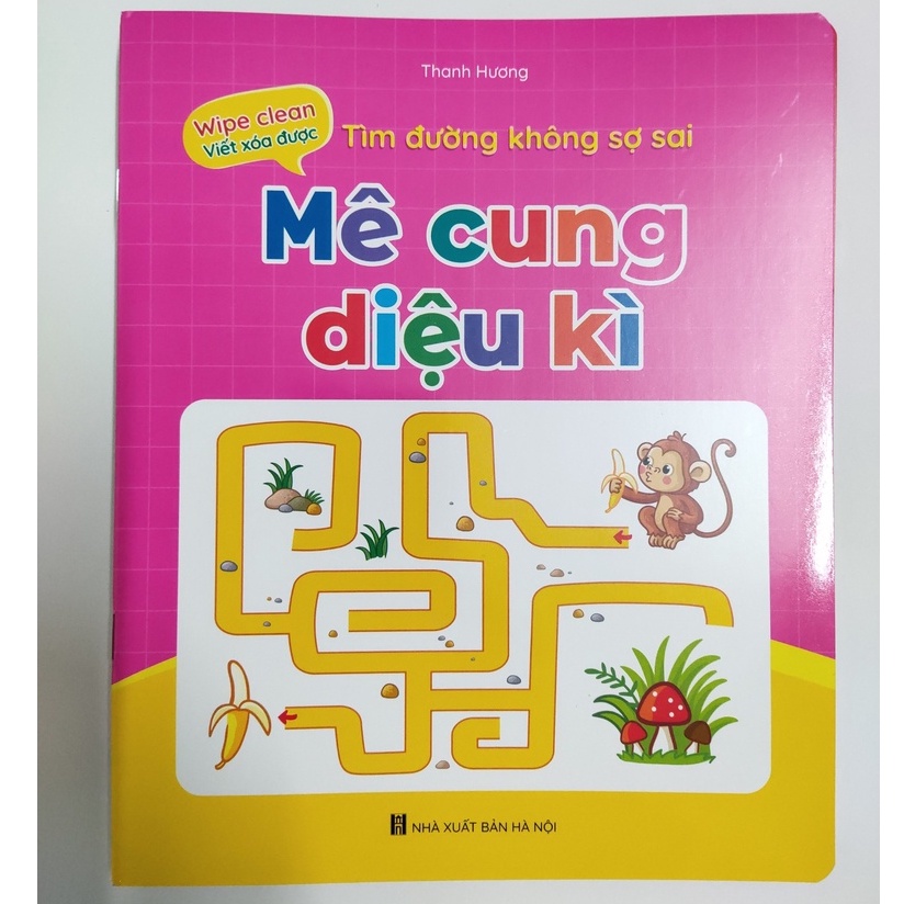 Bộ luyện kỹ năng cầm bút cho bé, vẽ xóa được giúp bé phát triển thông minh hơn.