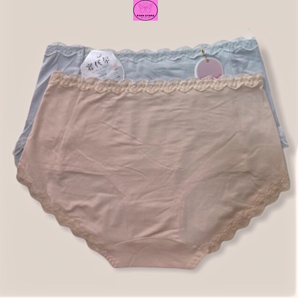 Quần Lót Nữ Thun Lạnh Cạp Viền Ren Mềm Mại Kháng Khuẩn PINK STORE QL 6840 | BigBuy360 - bigbuy360.vn