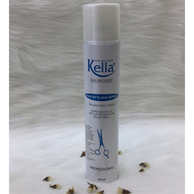 Keo xịt tóc Kella mềm nắp trắng