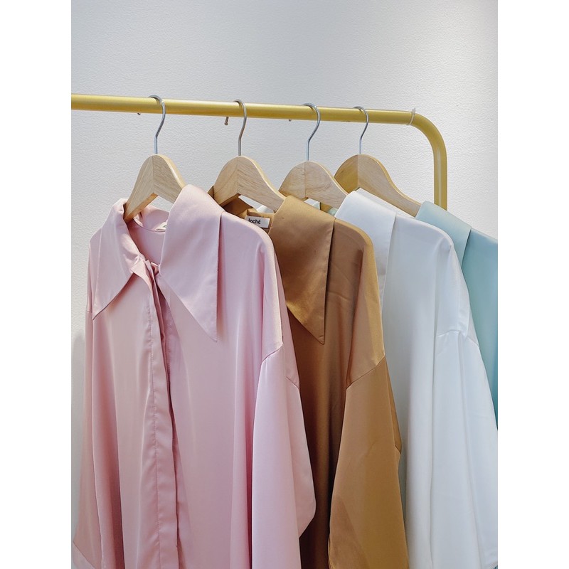 Sơmi Oversized Lụa Latin 2 màu