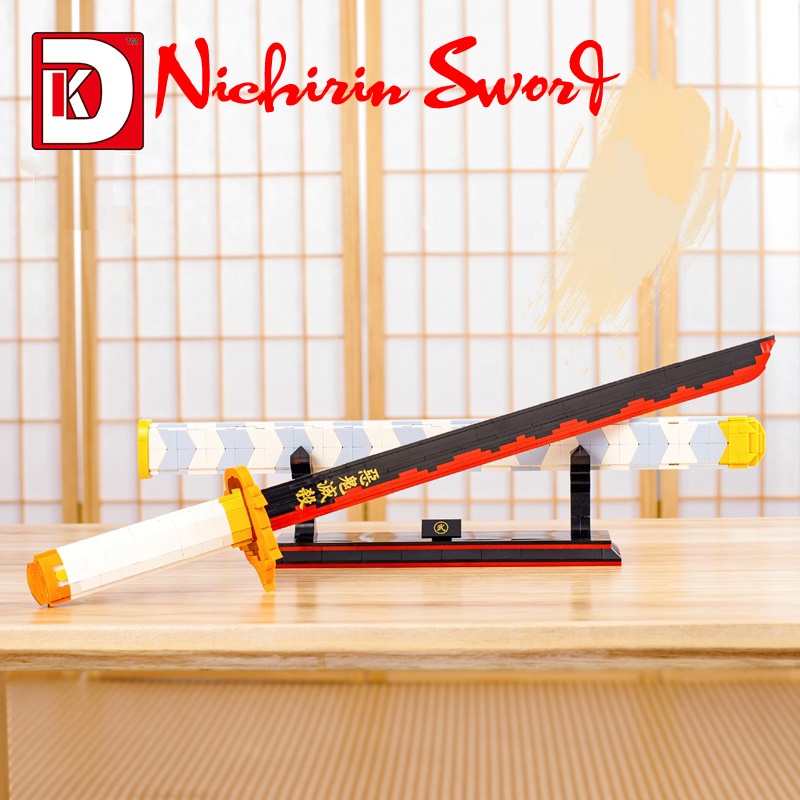 Đồ Chơi Lắp Ráp Kiểu LEGO Mô Hình Nichirin Sword Viêm Trụ Rengoku Kyoujurou Demon Slayer DK1503 Với 790 PCS