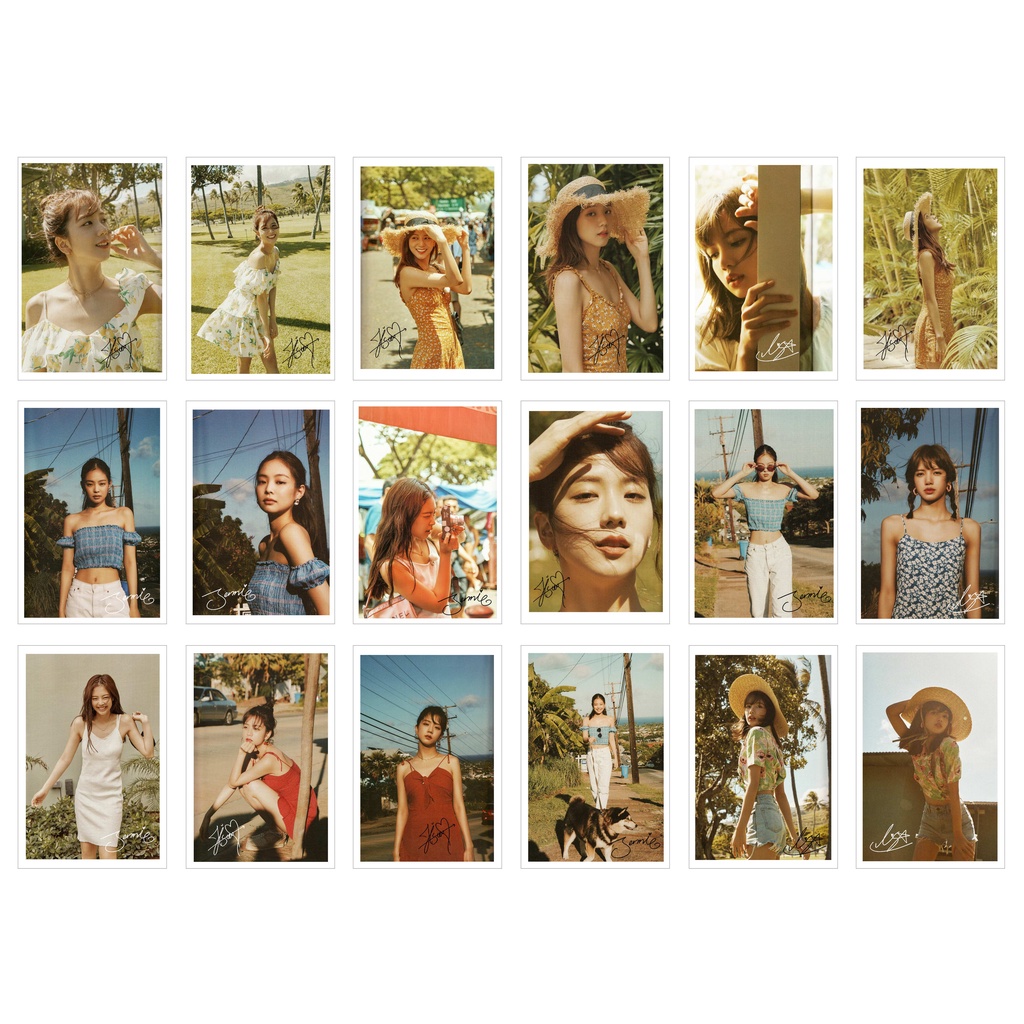 Lomo Card 72 tấm BLACKPINK Summer Diary in Hawaii (có chữ kí)