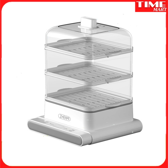[CHÍNH HÃNG] Máy hấp điện 3 tầng 12L ZHENMI ZMZG-02 Xiaomi hấp đa năng. Tiện lợi cho mọi gia đình việt [TIME_MART ]