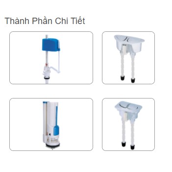 BỘ XẢ BỒN CẦU HAI NHẤN LIỀN KHỐI VS0503 - PKNHAH0062 (THƯƠNG HIỆU HÙNG ANH)