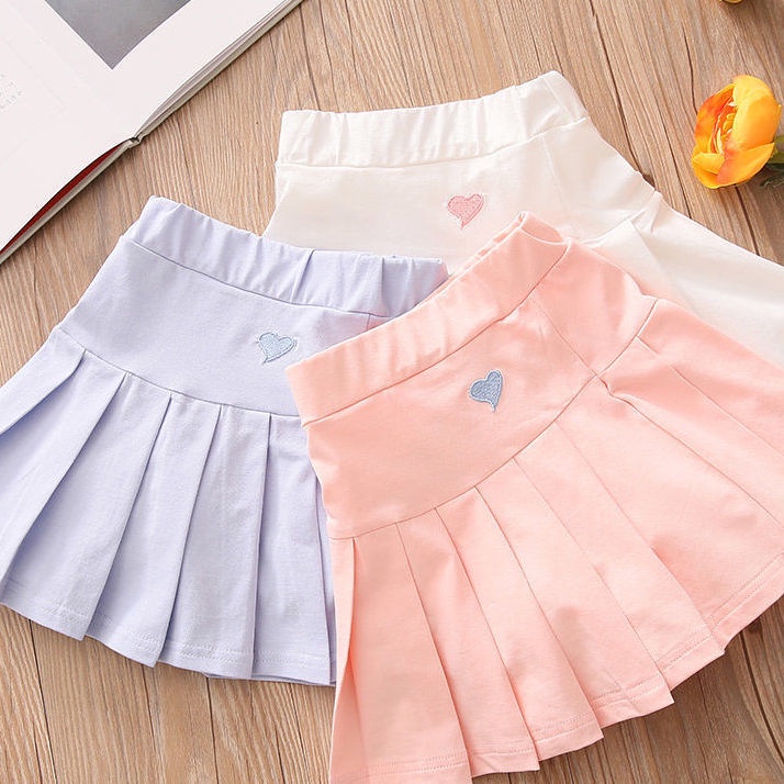 Quần Giả Váy Váy Xếp Ly Thời Trang Mùa Hè Dành Cho Bé Gái
