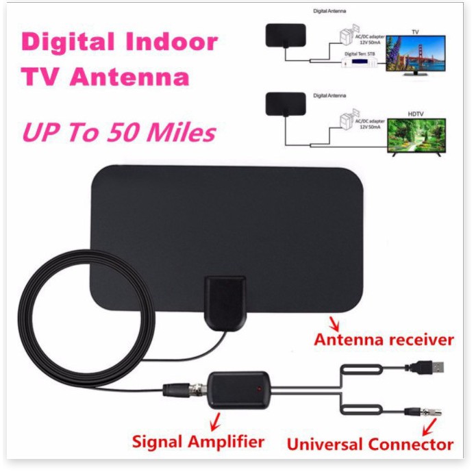Anten thu kỹ thuật số mặt đất HDTV DVB TV 3 mét dây