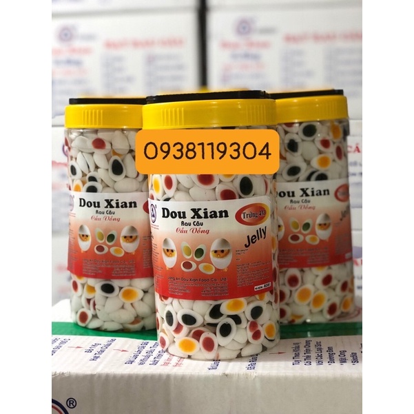 Thạch trứng Dou Xian hàng huy 2kg5 * 6 hủ