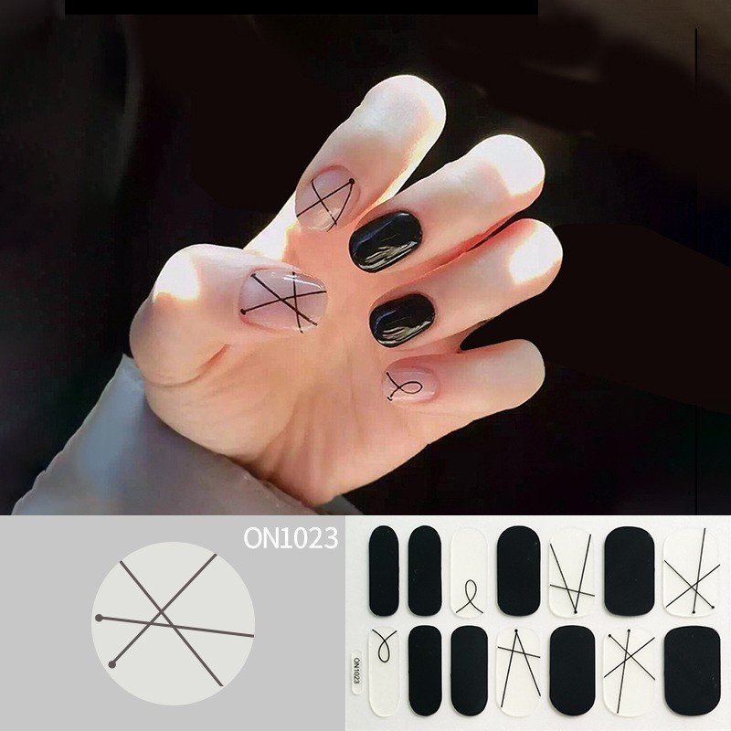 [Hàng mới về] Set 14 miếng dán trang trí móng tay tùy chọn kiểu dáng 3d thời trang