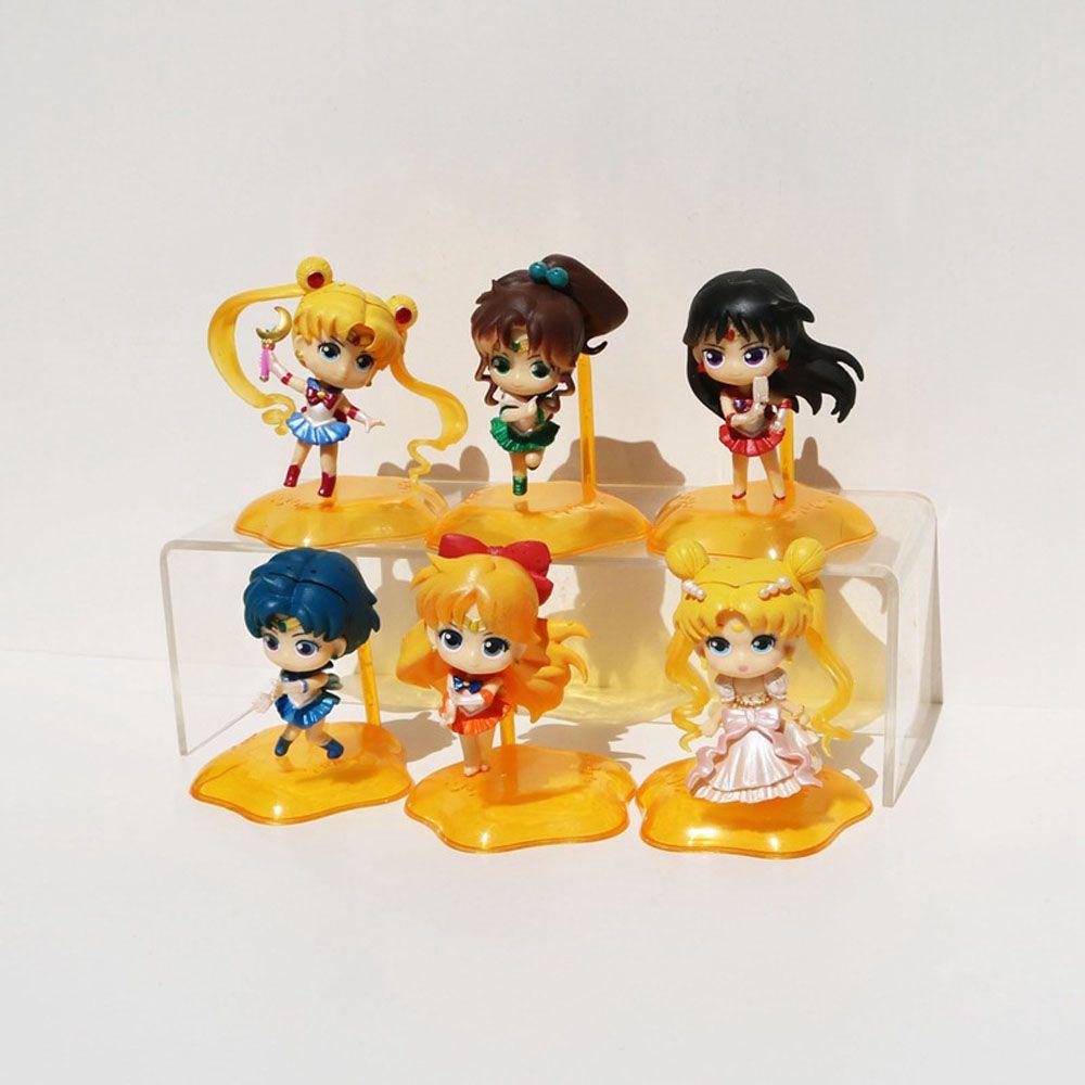 Set 6 Mô Hình Đồ Chơi Nhân Vật Thủy Thủ Mặt Trăng Đáng Yêu