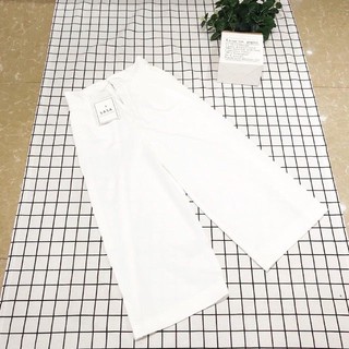 Quần culottes chất đũi cạp khuy