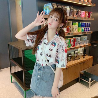 [Lisa]Women Fashion Retro Blouse