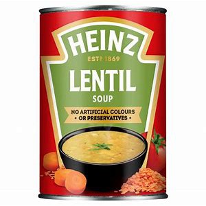 Súp đậu lăng Lentil Soup ăn liền Heinz 400g
