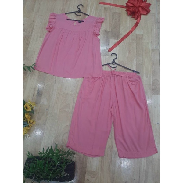 Bộ tole lanh nữ quần LỬNG big size 3XL, vnxk siêu đẹp, đồ bộ mặc nhà. Bộ tole nhiều màu