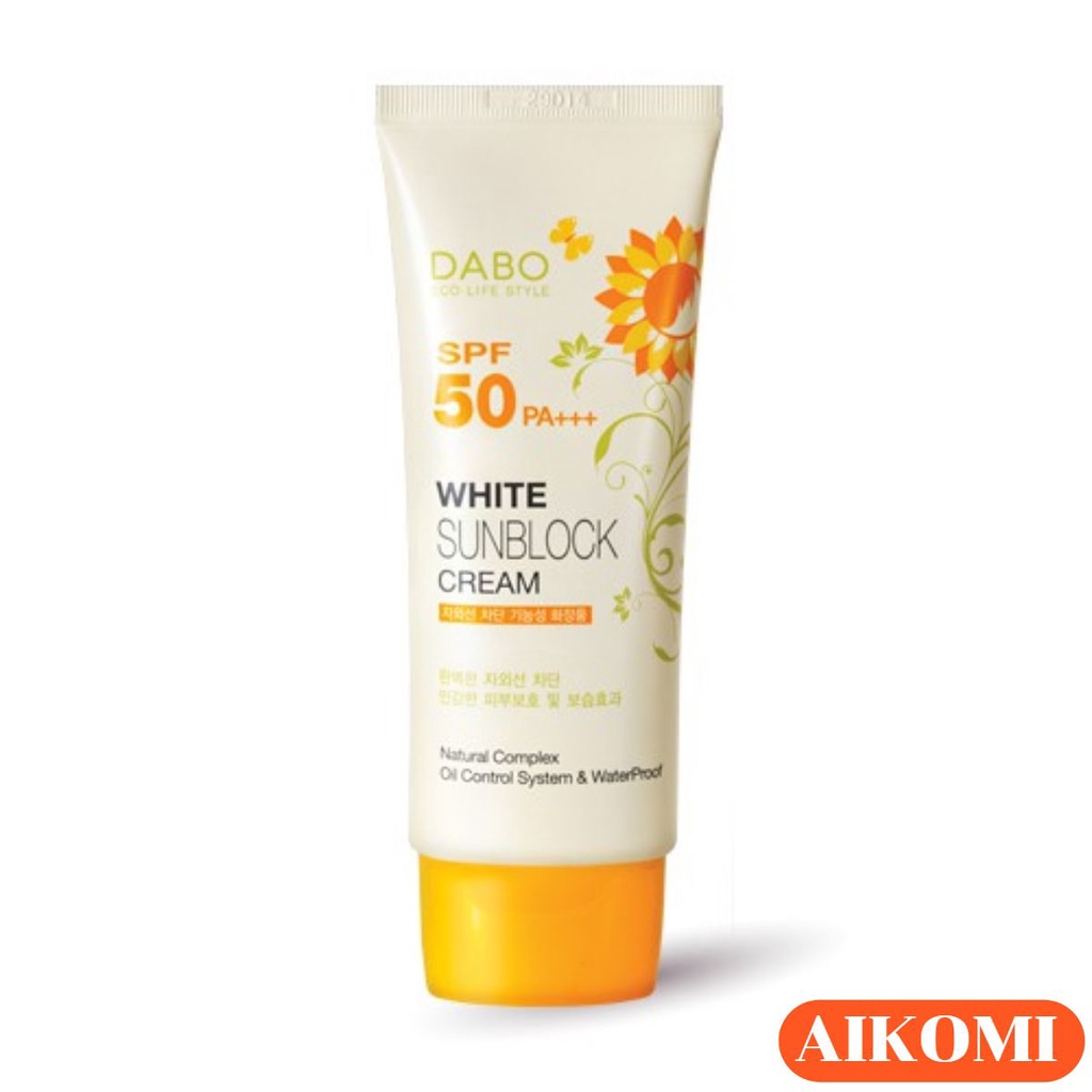 Kem Chống Nắng Hàn Quốc Dabo White Sunblock Cream SPF50 Chính Hãng