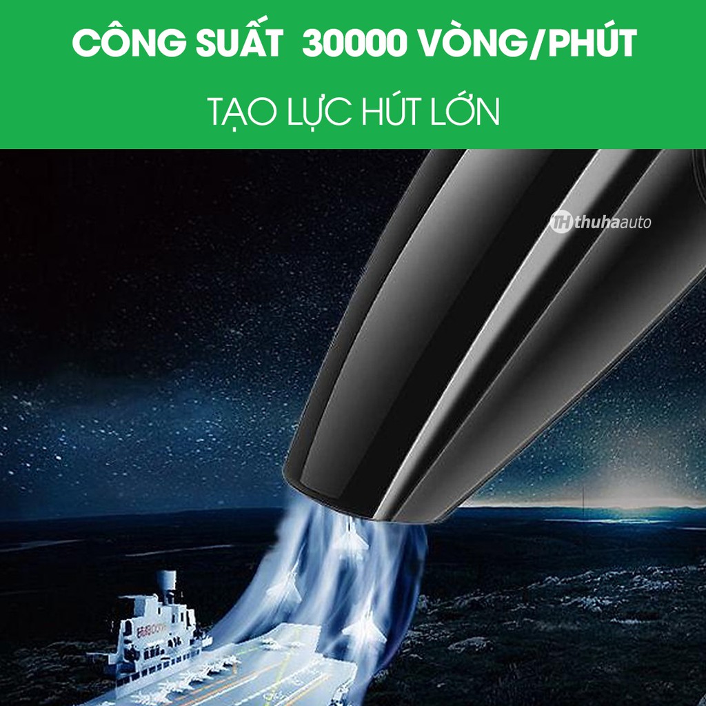 Máy hút bụi có dây cắm tẩu trên xe ô tô