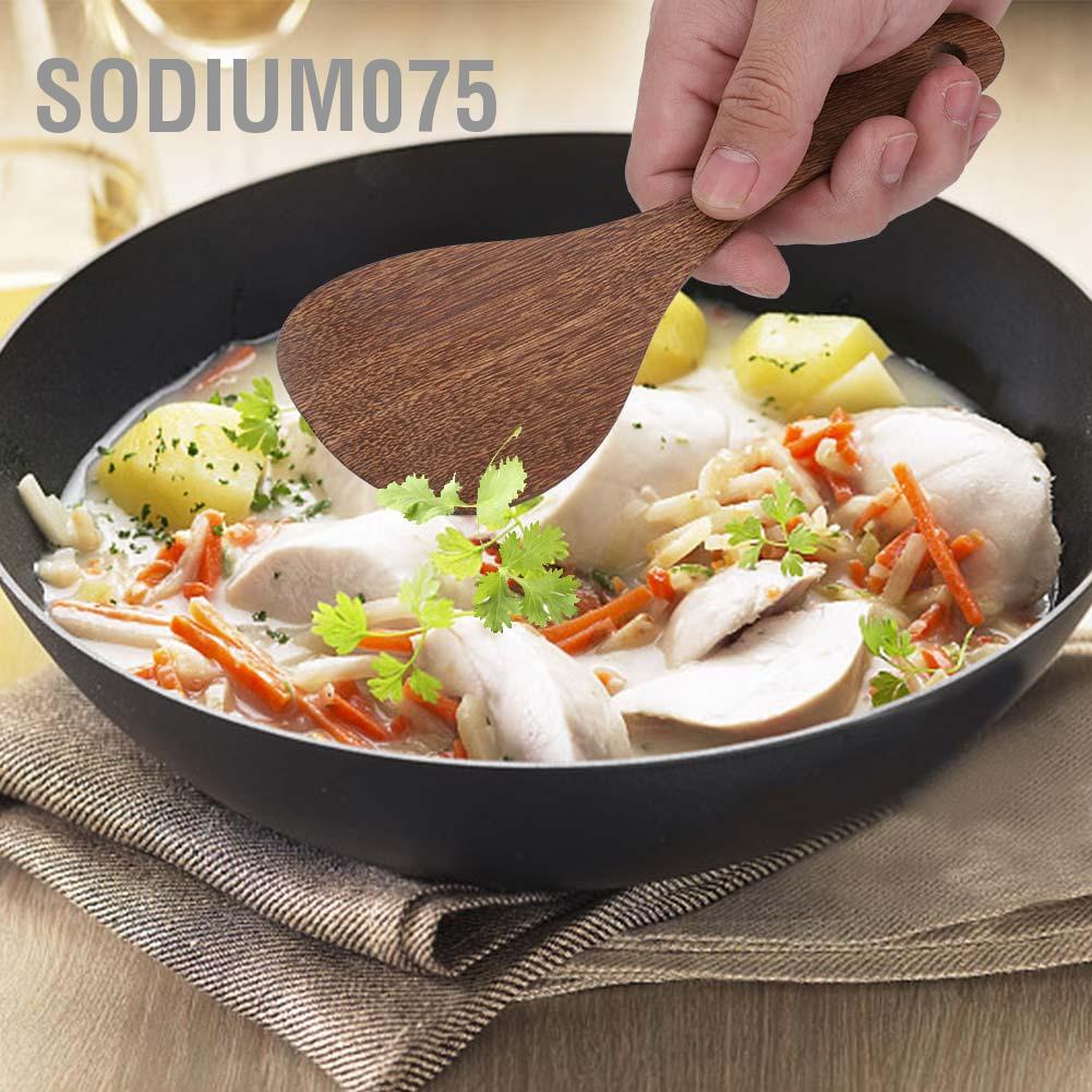 Sodium075 Kitchen Cooking Tool Shovel Wooden Spatula Fried Rice Turner Utensils