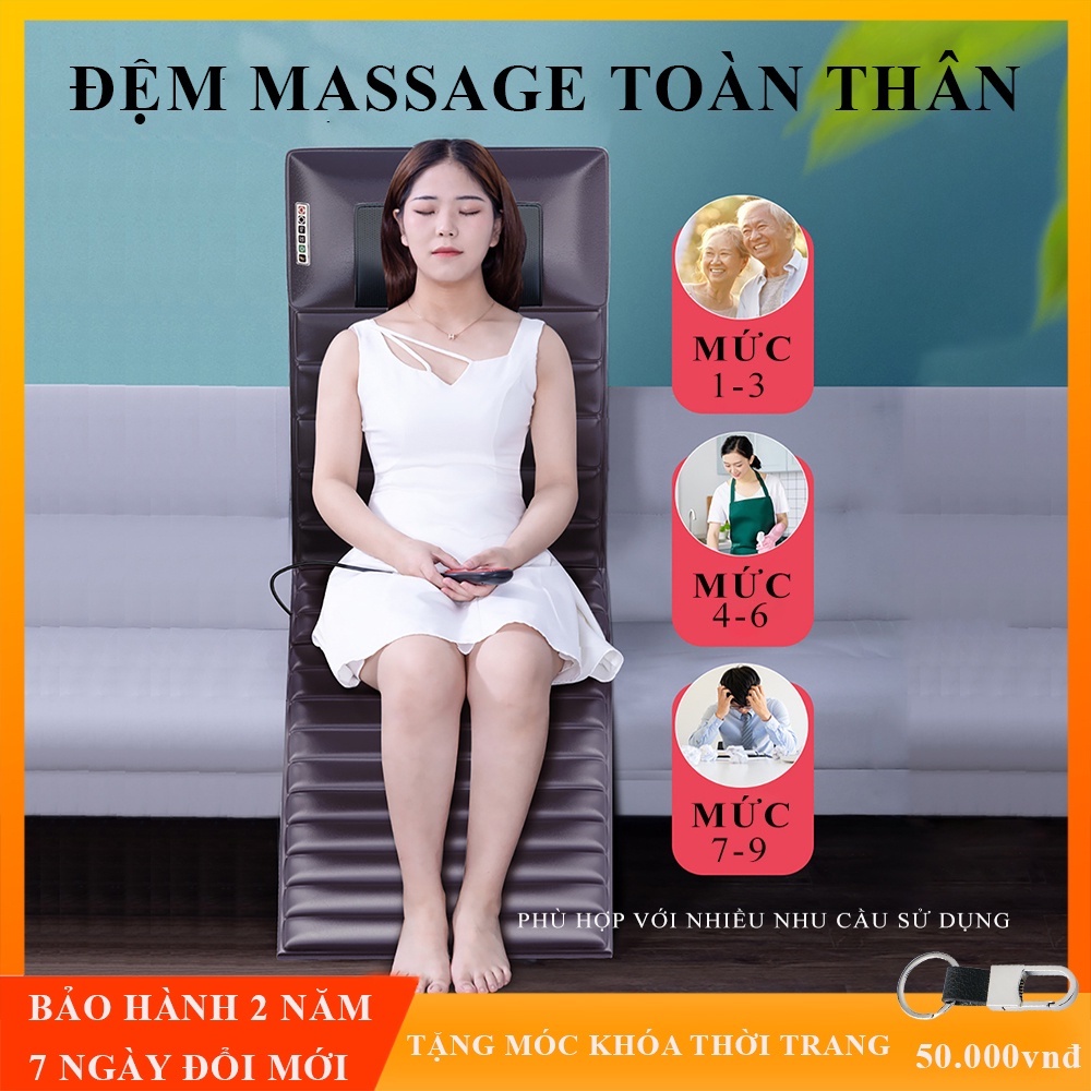 ĐỆM MASSAGE TOÀN THÂN ĐA CÔNG NĂNG - BẢO VỆ TỐT CHO SỨC KHỎE CỦA BẠN - AN TOÀN, TIỆN LỢI, THÂN THIỆN - BẢO HÀNH 24 THÁNG