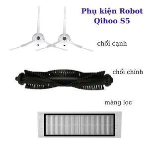 Phụ kiện Robot Qihoo S5 - Chổi, Màng Lọc Qihoo S5 - Phụ kiện Robot hút bụi