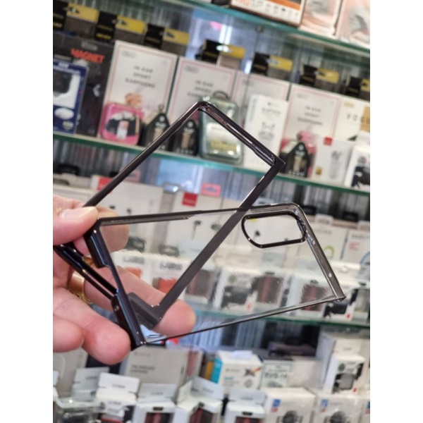 ỐP LƯNG SAMSUNG GALAXY Z FOLD 3 HÃNG SULADA 2 MẢNH TRONG CỨNG VIỀN MÀU CAO CẤP SANG TRỌNG