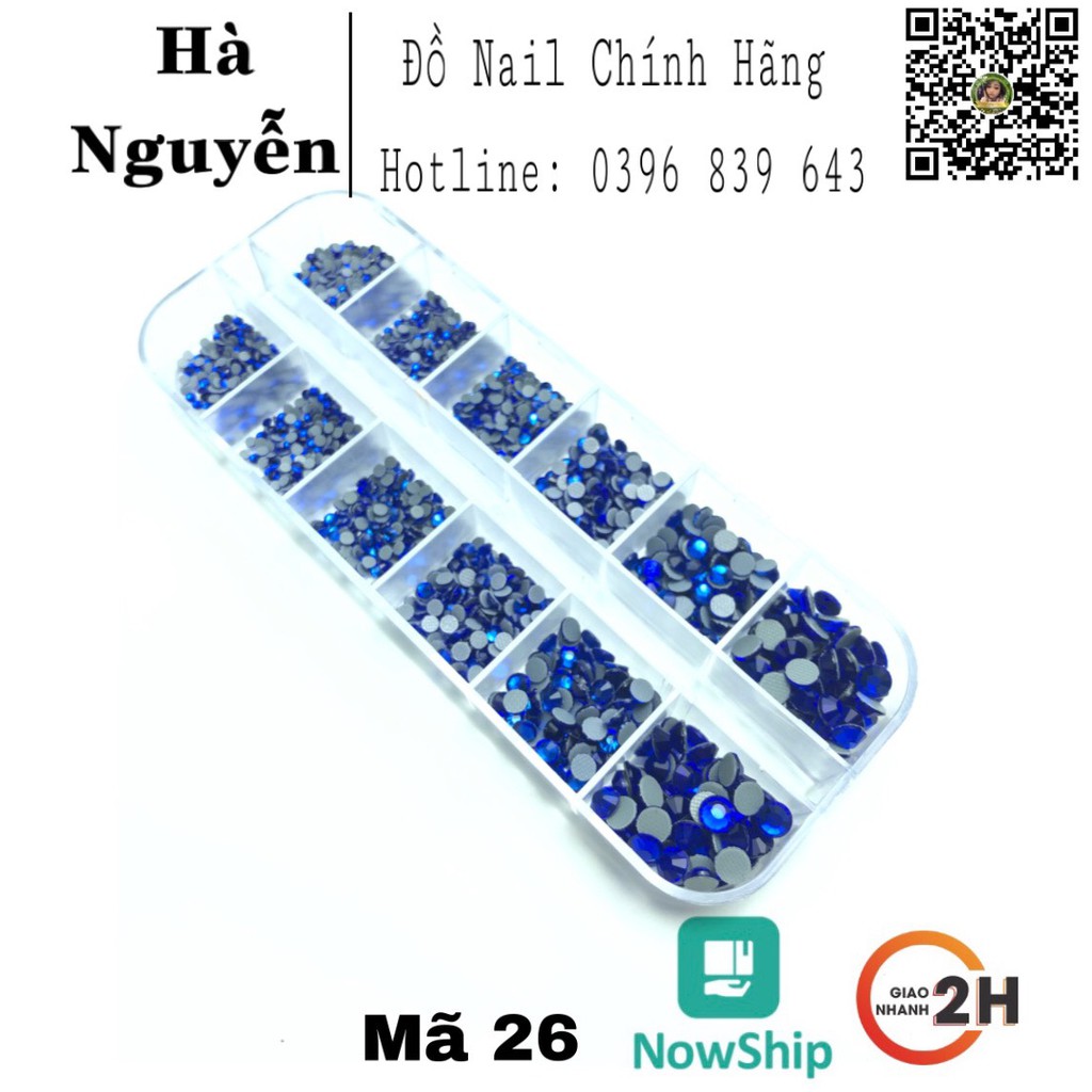 [ BAO SÁNG - BAO BỀN ] ĐÁ CHÂN LƯỚI KHAY 1440 VIÊN, SÁNG ĐẸP, KHÔNG BONG CHÂN MIX SIZE - ĐÁ GẮN MÓNG - TRANG TRÍ MÓNG