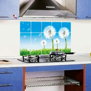 Combo 2 Decal Giấy dán tường nhà bếp cách nhiệt
