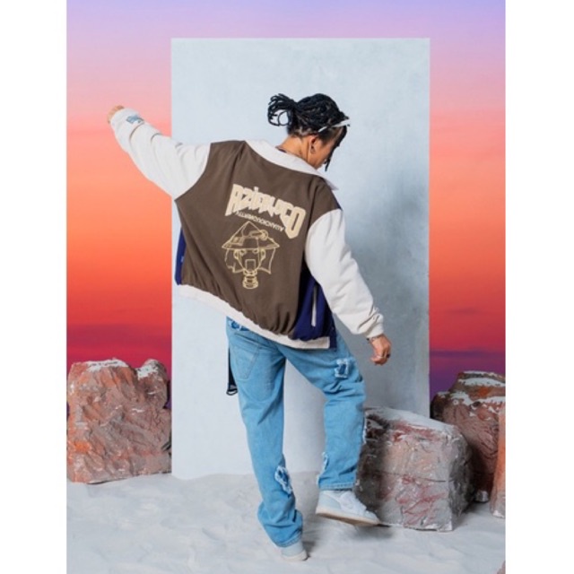 ÁO KHOÁC VARSITY NAM NỮ / THÊU BÔNG XÙ - FORM RỘNG OVERSIZED / AZIERLOCO🚩