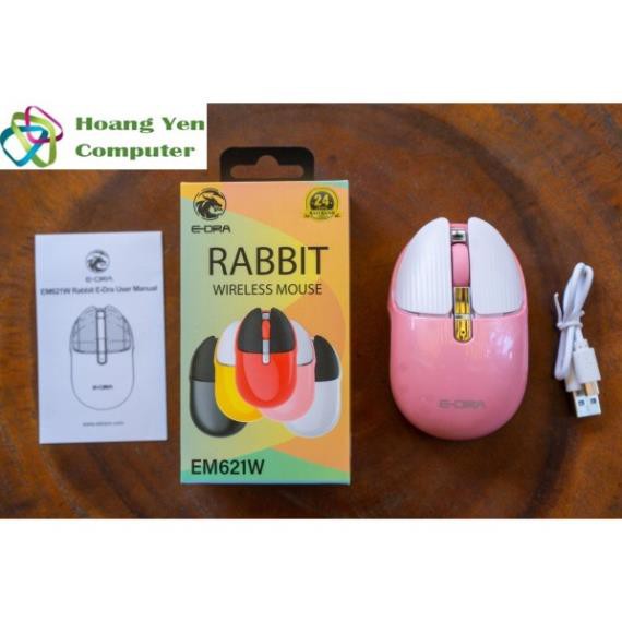 Chuột Không Dây Bluetooth E-Dra EM621W Rabbit (Click Không Tiếng Động, 1600DPI) - BH Chính Hãng 24 Tháng