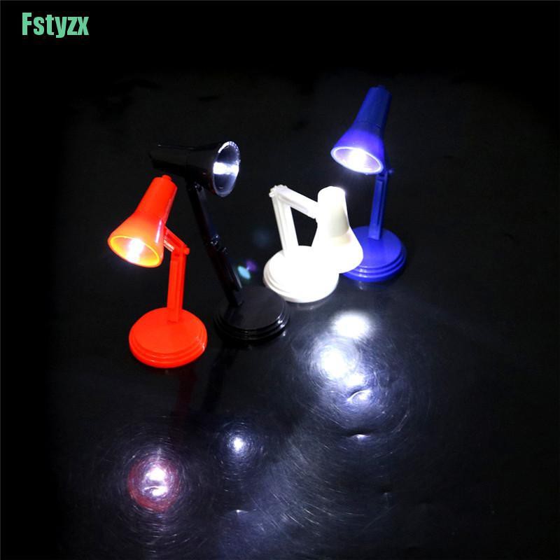 fstyzx Mini Led Reading Lamp Toy for 1/12 Dollhouse Toy Accessories Desk Lamp light