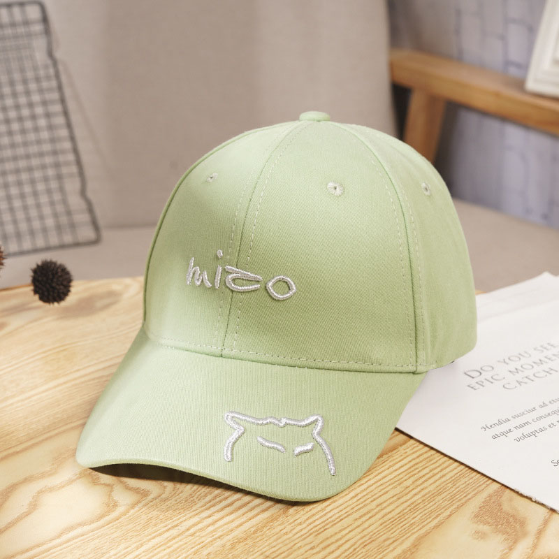 Nón Lưỡi Trai Thêu Hình Mèo Xinh Xắn