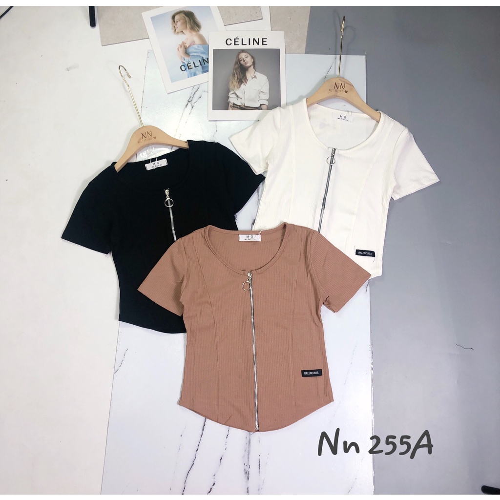 Áo thun khóa vạt bầu hot _ Chất đẹp