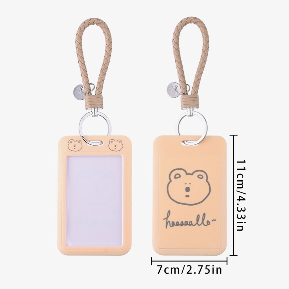 Vỏ đựng thẻ ID/thẻ ID bằng nhựa họa tiết hoạt hình dễ thương cho học sinh