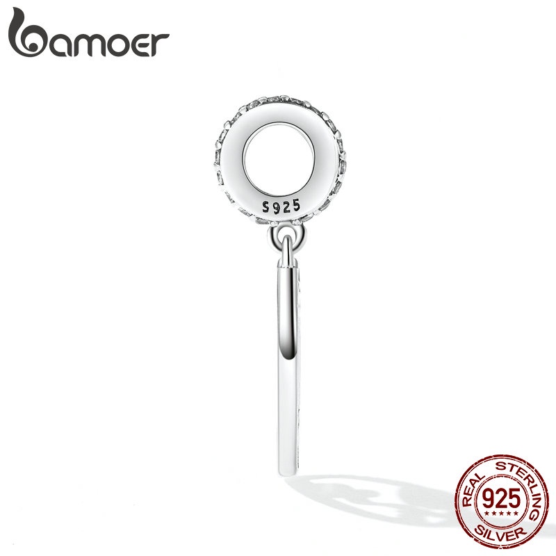Mặt vòng cổ bạc 925 BAMOER họa tiết mặt nạ diy thời trang cho nữ