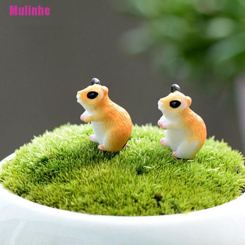 Mô hình chuột Hamster mini trang trí khu vườn cổ tích tiểu cảnh thủ công