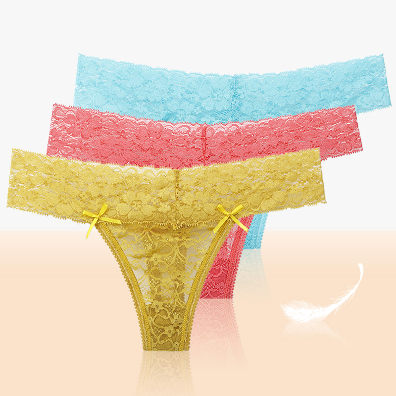 AOFEIQIKE AOFEIQIKE Quần Lót Lọt Khe Phối Ren Quyến Rũ Mẫu Mới Dành Cho Nữ 2022