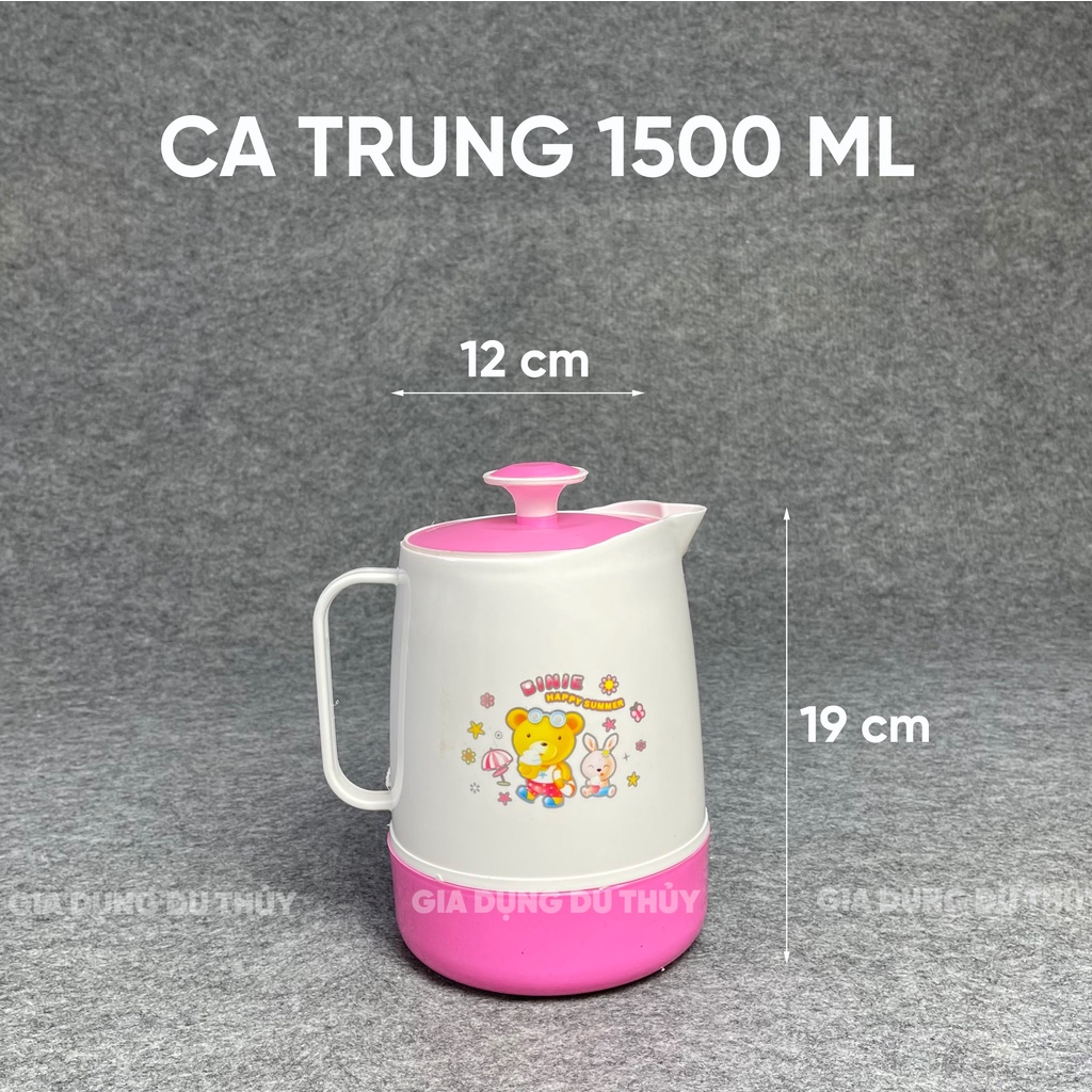 Ca giữ nhiệt dung tích 1000ml-1500ml-2000ml, ca đựng trà đá quán ăn nhựa PP chính phẩm của tổng kho gia dụng Du Thủy