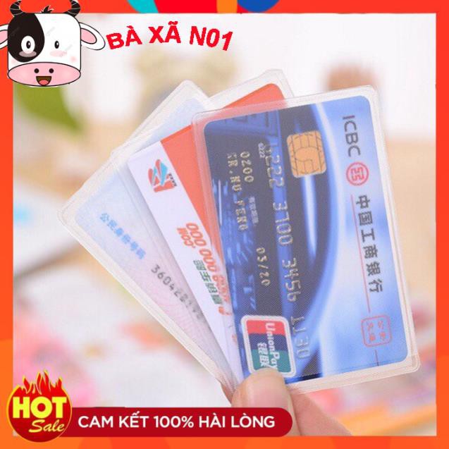 Vỏ Bọc Thẻ căn cước, bằng lái xe, thẻ tín dụng ATM trong suốt Hữu Ích 00243 Buôn Rẻ