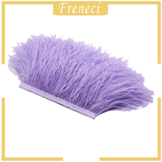 [Freneci] 1 Yard Nhuộm Lông Vũ Viền Ruy Băng Tôn Tạo Cho Quần Áo Trang Trí Đầm Thủ Công DIY