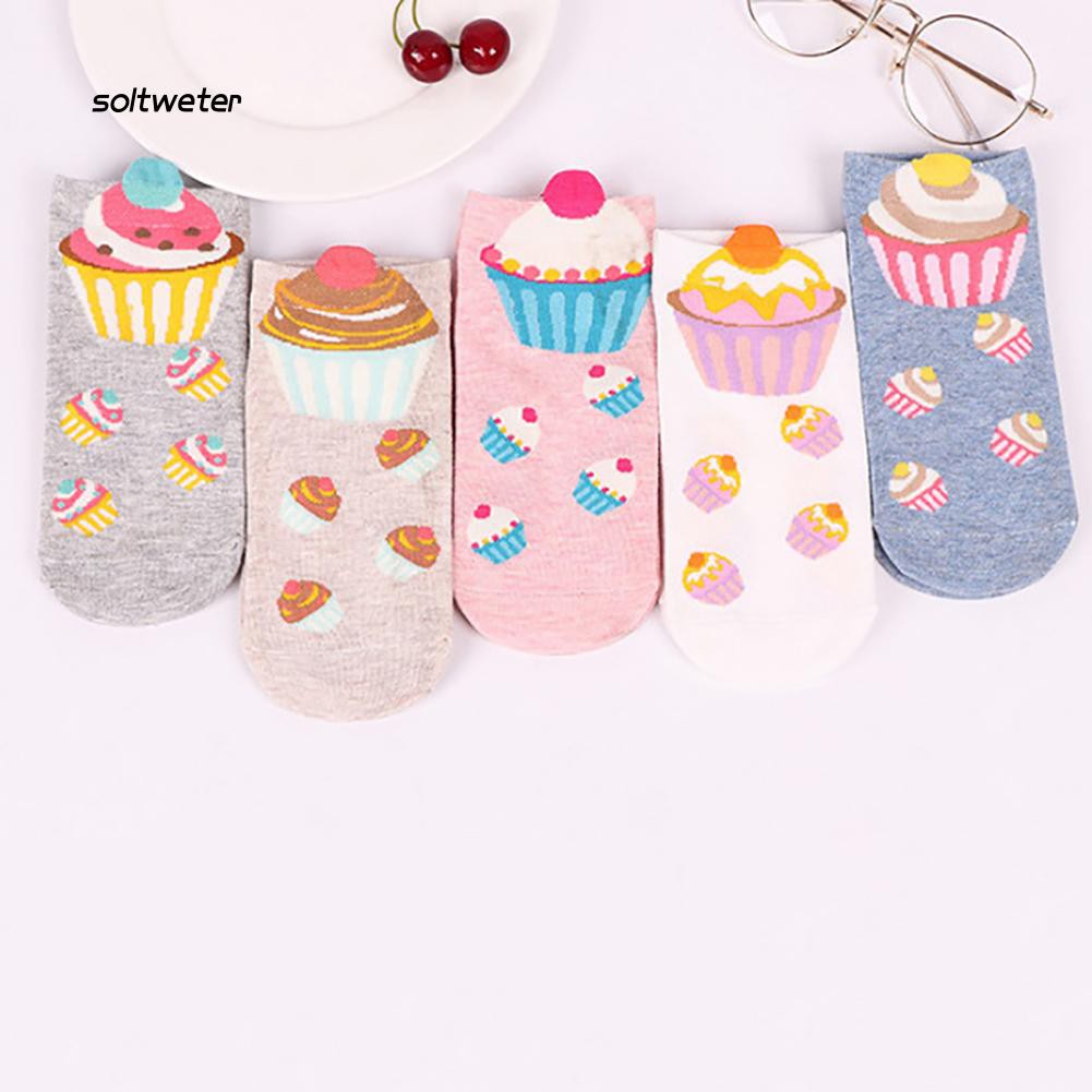 Vớ cotton hoạt hình xinh xắn dành cho nữ