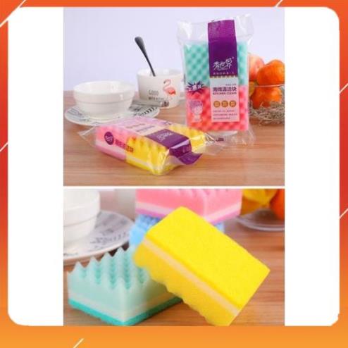 Set 2 miếng mút rửa chén
