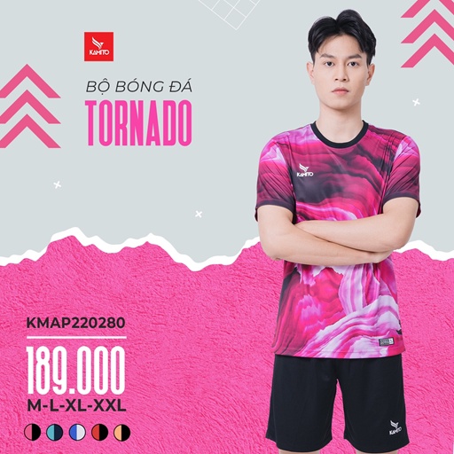 Bộ Quần Áo Đá Bóng Kamito Tornado Chính Hãng  Vải Mềm Mát Thấm Hút Mồ Hôi Tốt